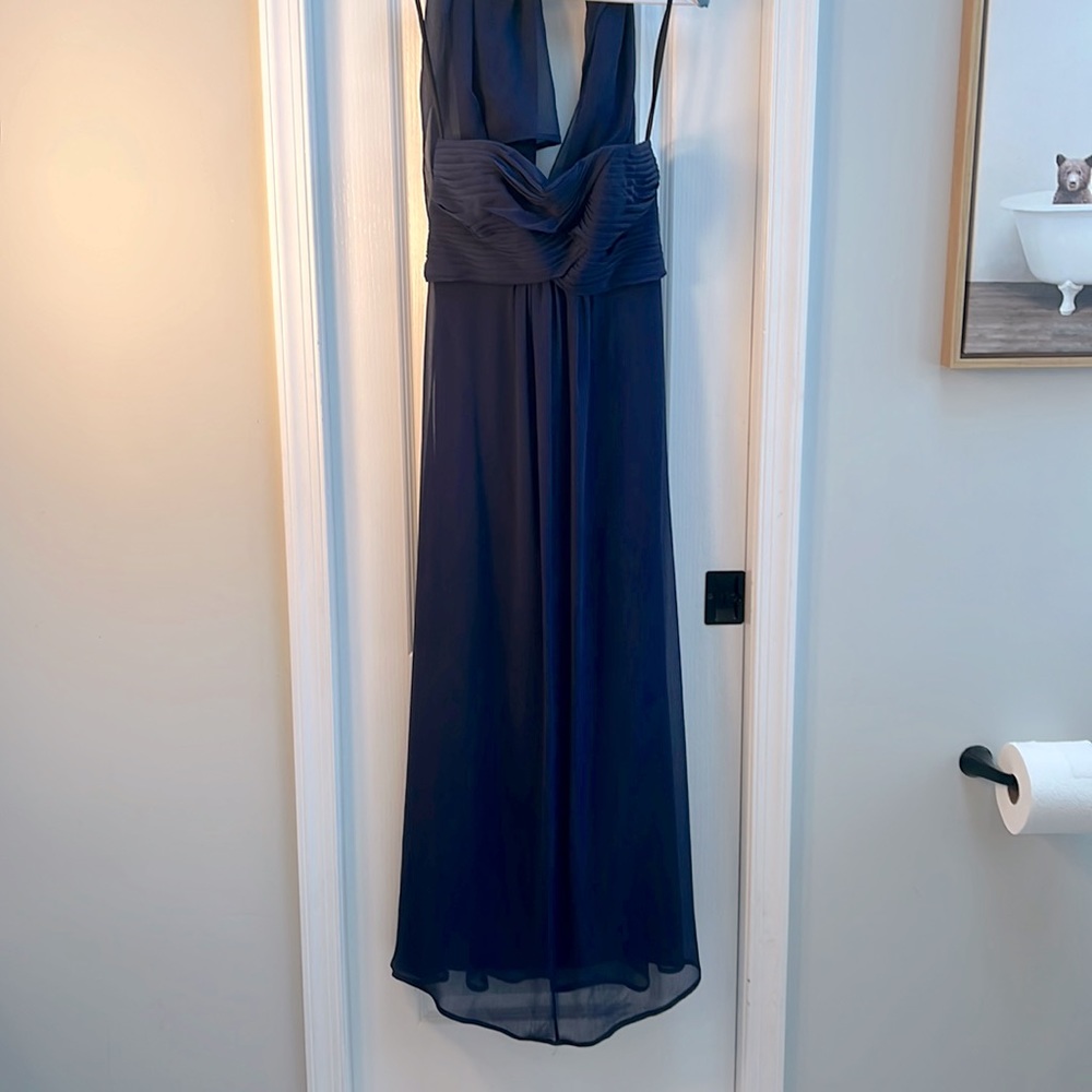 Navy blue bridesmaid dress
